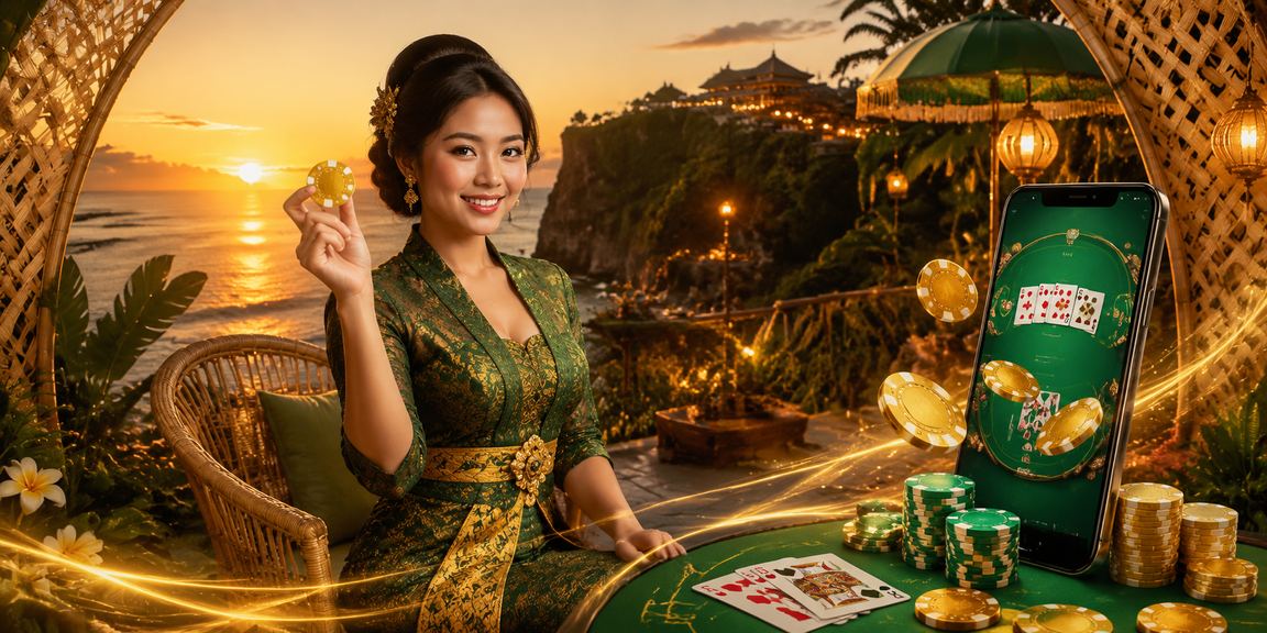 Suasana festival malam dengan permainan kartu yang meriah dan penuh semangat